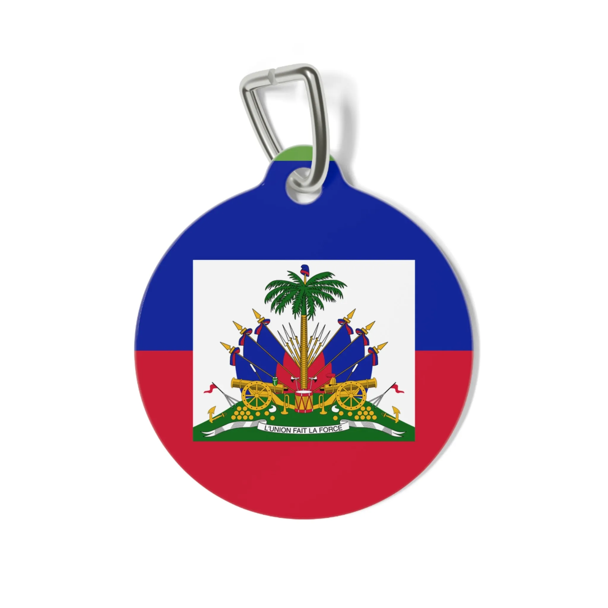 Personalized Pet Tag - Scooby-Doo & Haitian Flag Design