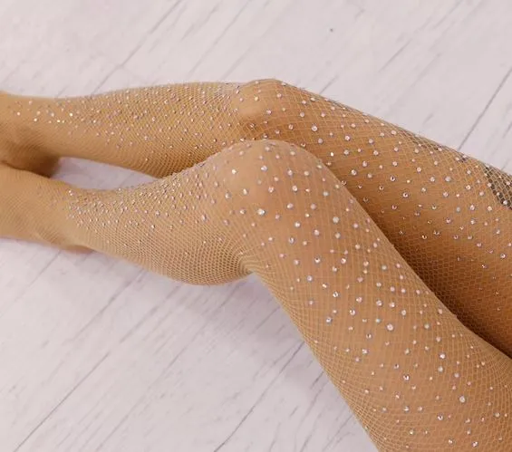 Rhinestone Crystal Stockings