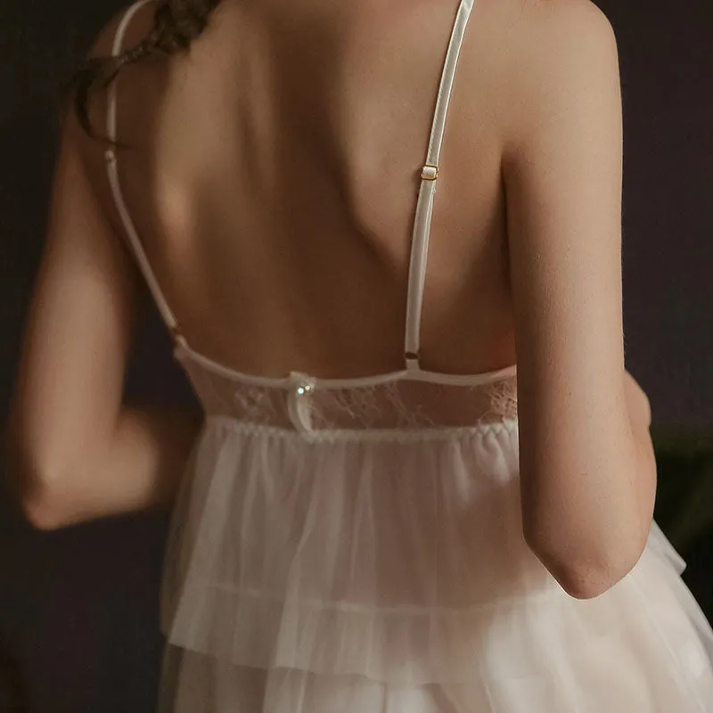 Romantic Moonlit Dreams Lace Nightgown
