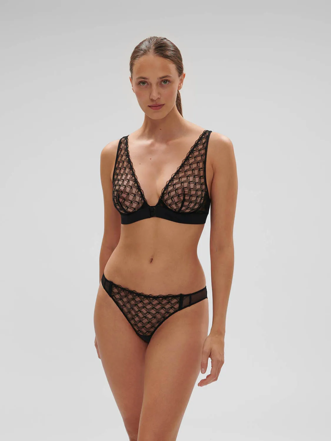 Rose Bikini - Black