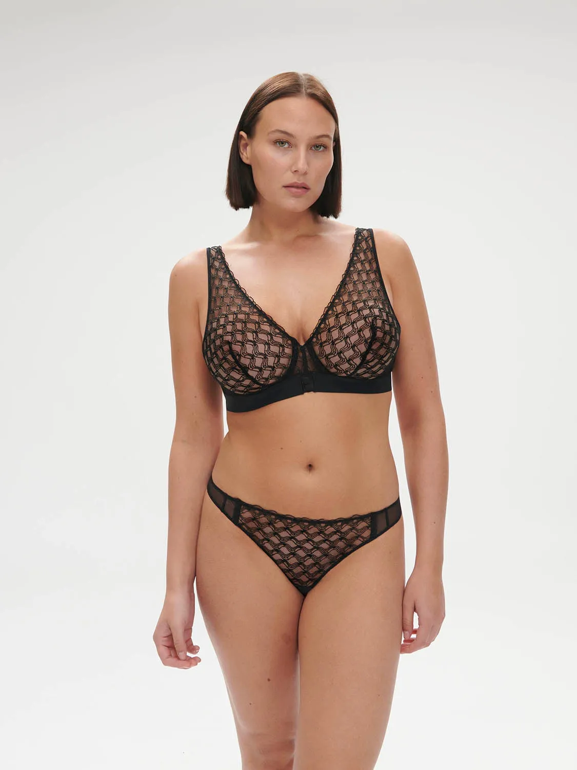 Rose Bikini - Black