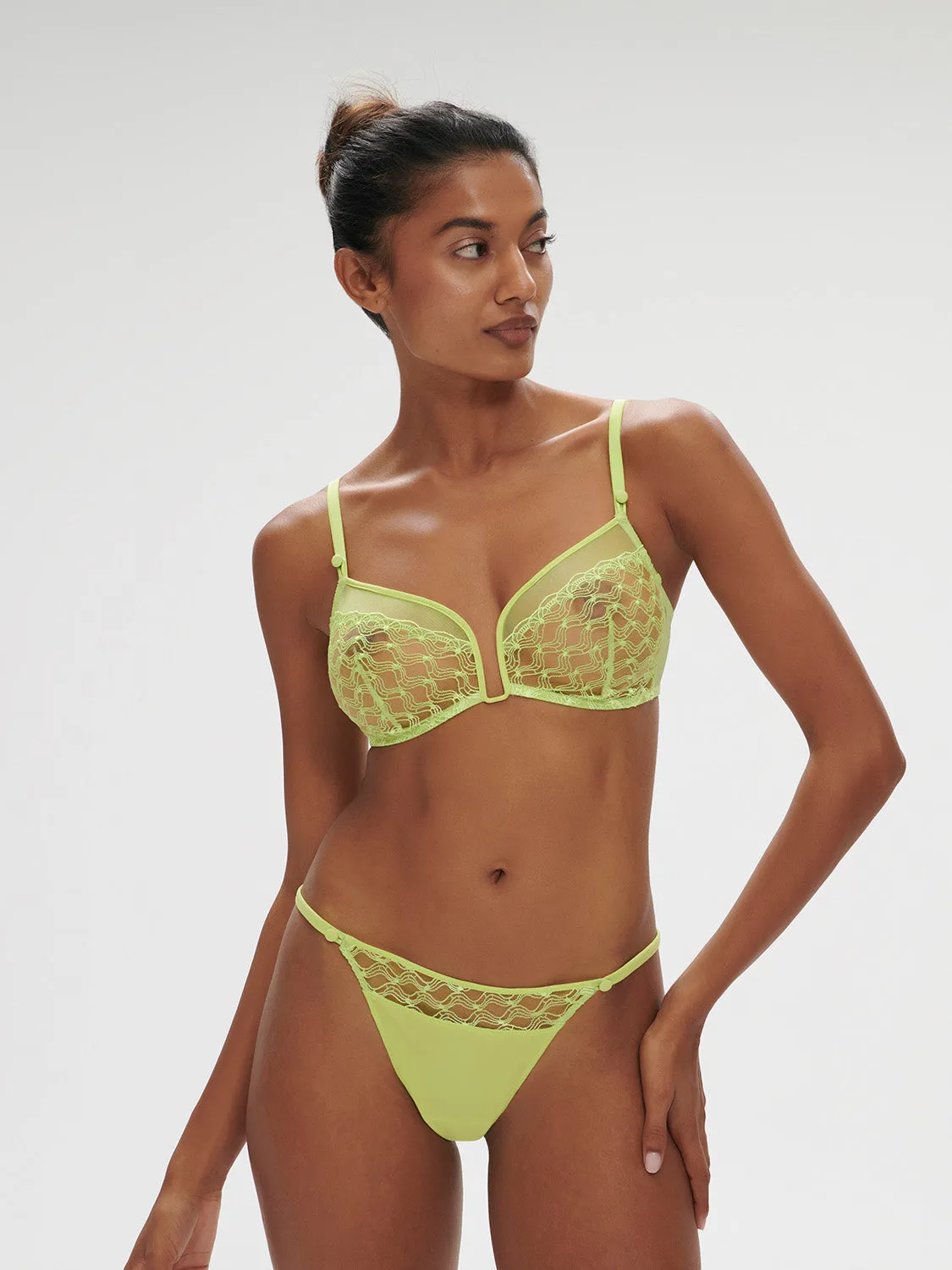Rose Bralette - Lime