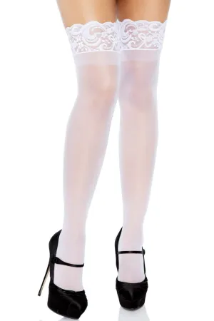 Sheer Lace Top Stay-Ups