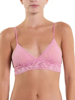 Signature Lace Padded Triangle Bralette Tea Cake Pink Sale