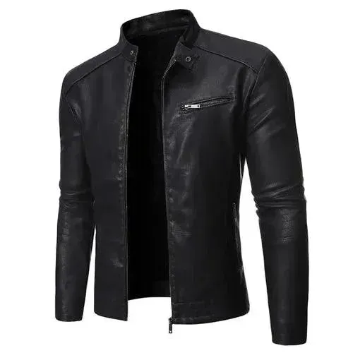 Slim Fit Motorcycle Jacket for Men