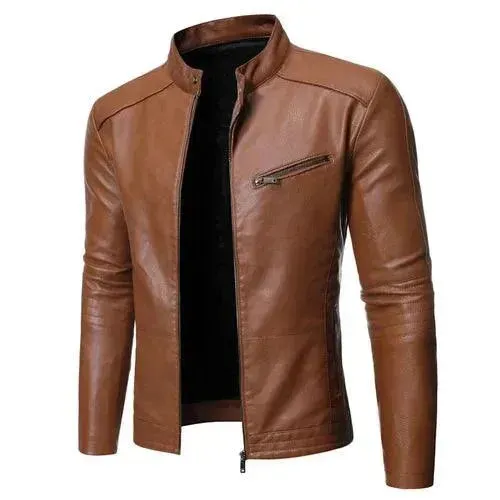 Slim Fit Motorcycle Jacket for Men