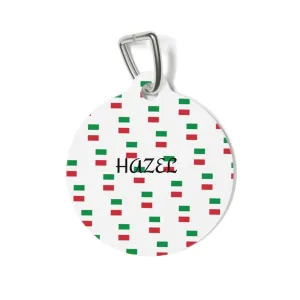 Stylish Pet Tag with Colorful Pattern
