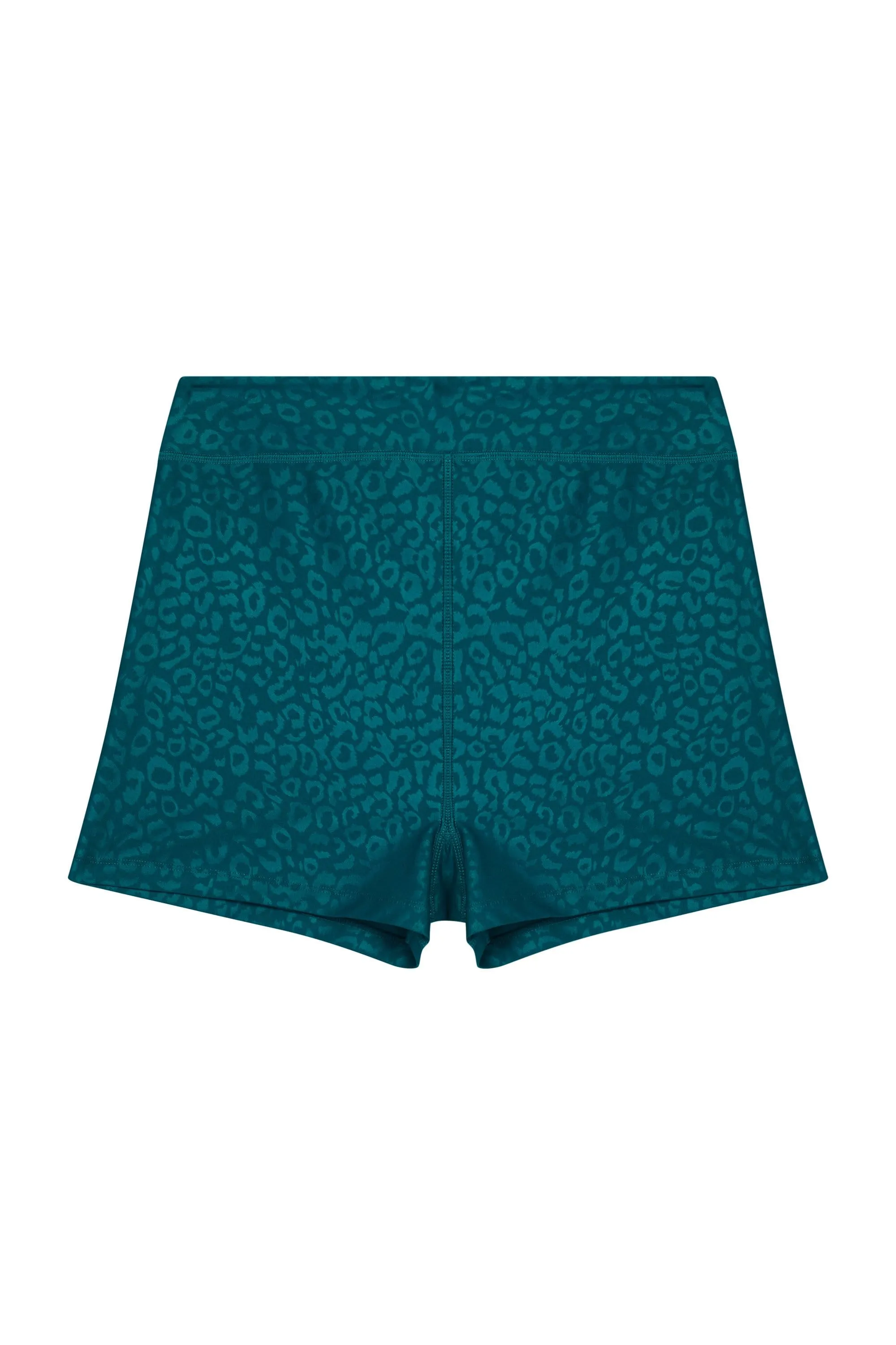 Teal Wet Look Shorts