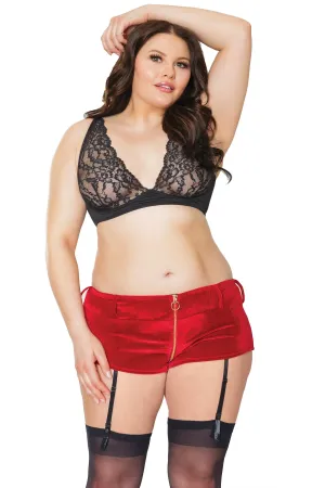 Velvet Garter Shorts