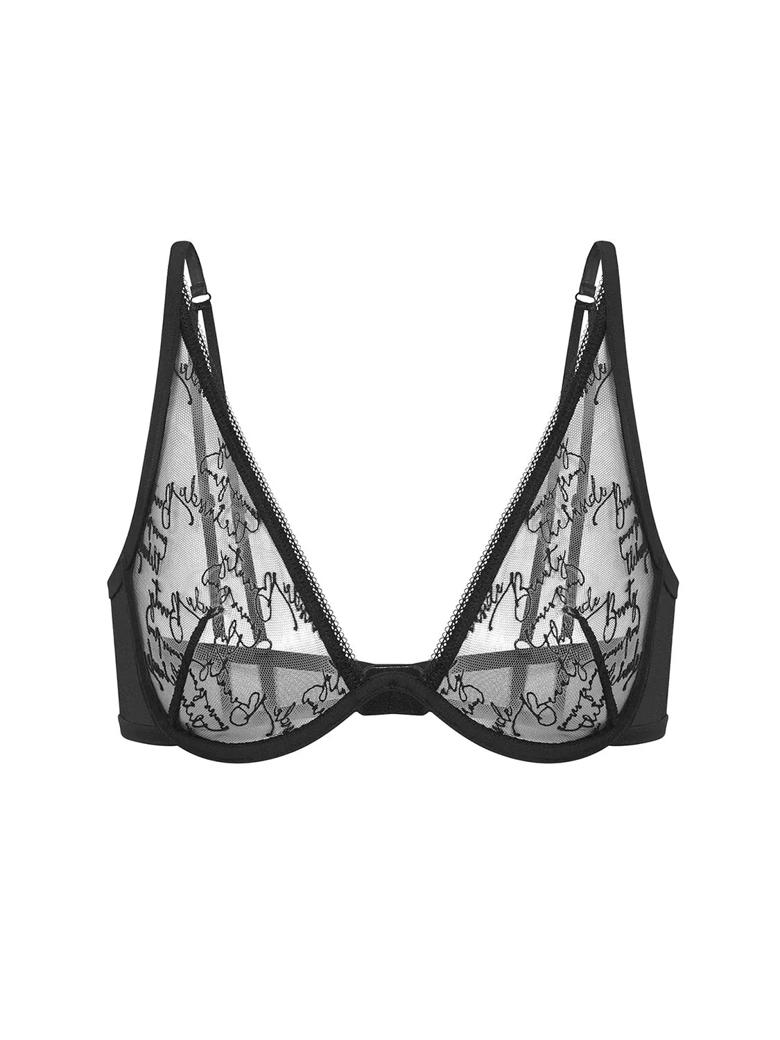 Violette Mono-Wire Plunge - Black