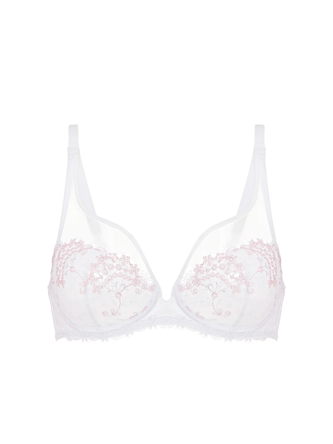 Wish Full Coverage Plunge - Crystal White