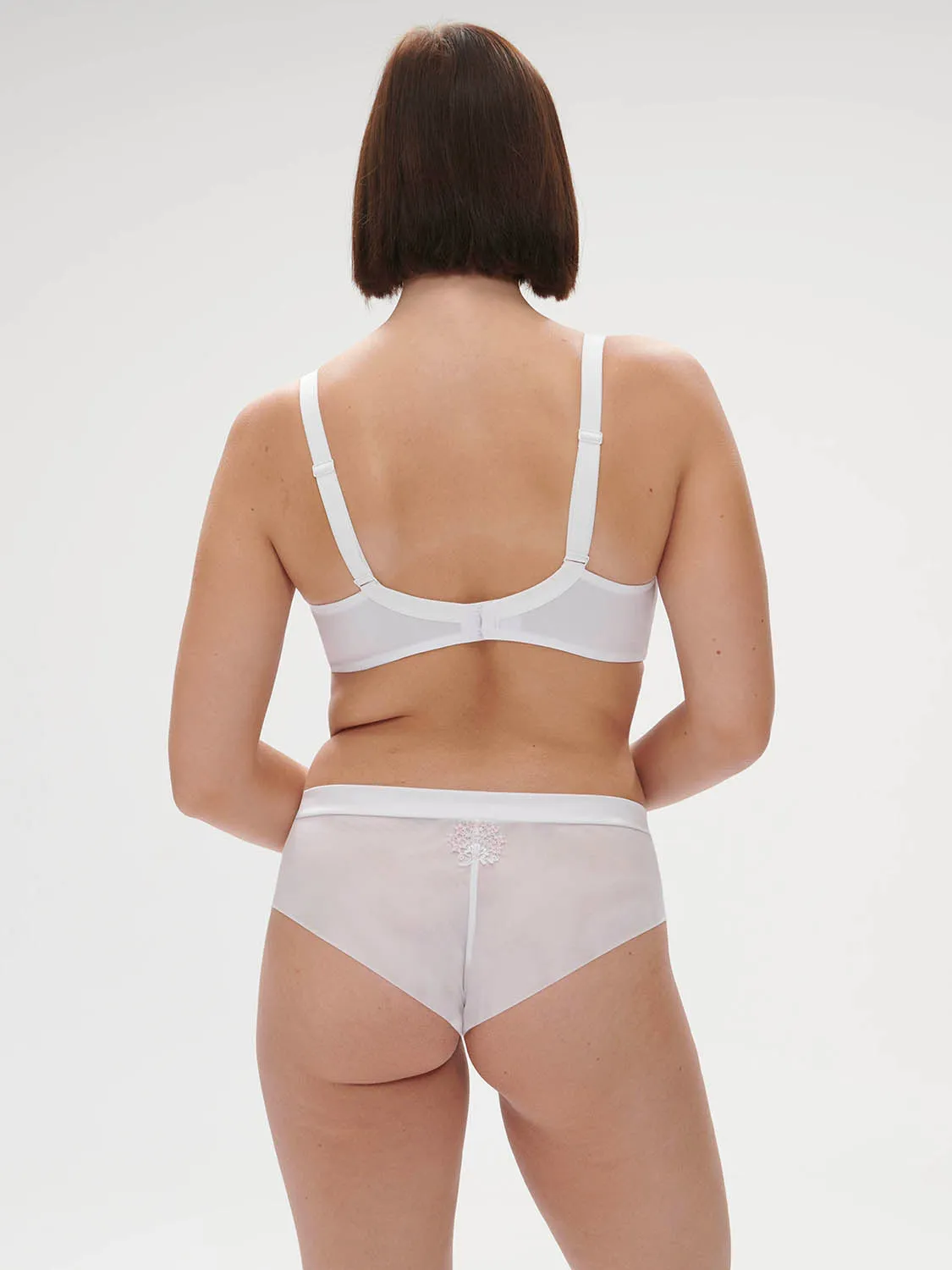 Wish Full Coverage Plunge - Crystal White
