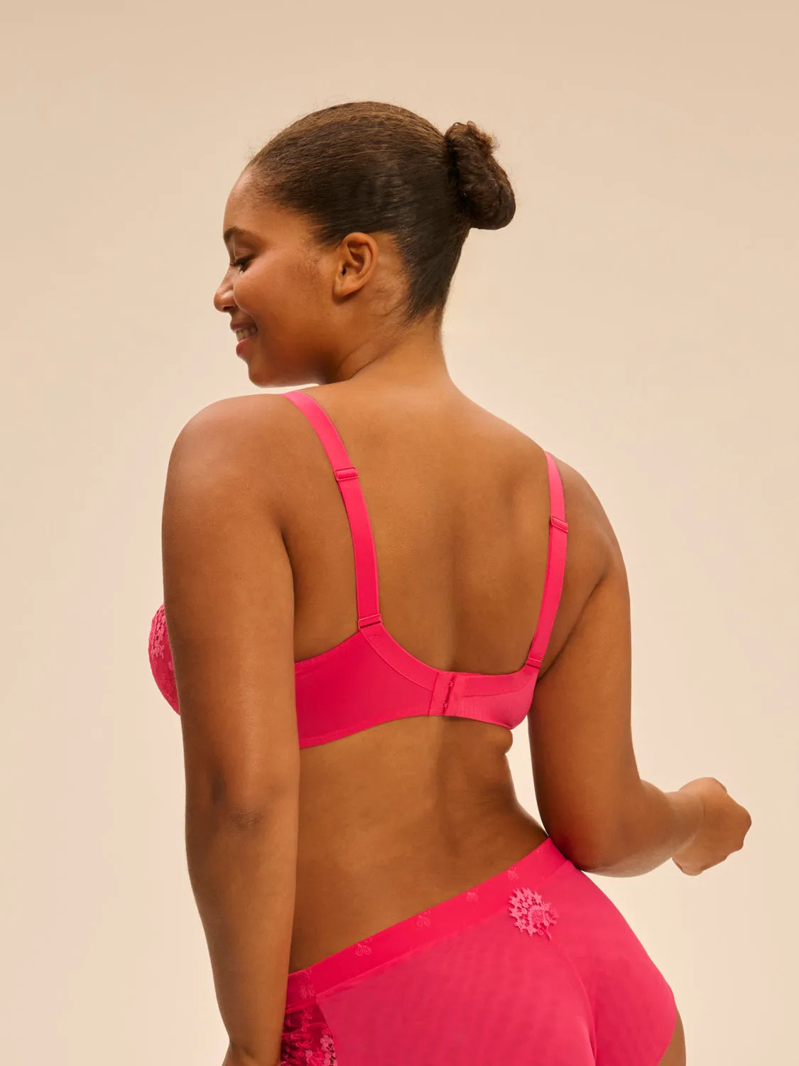 Wish Full Coverage Plunge - Fabulous Pink