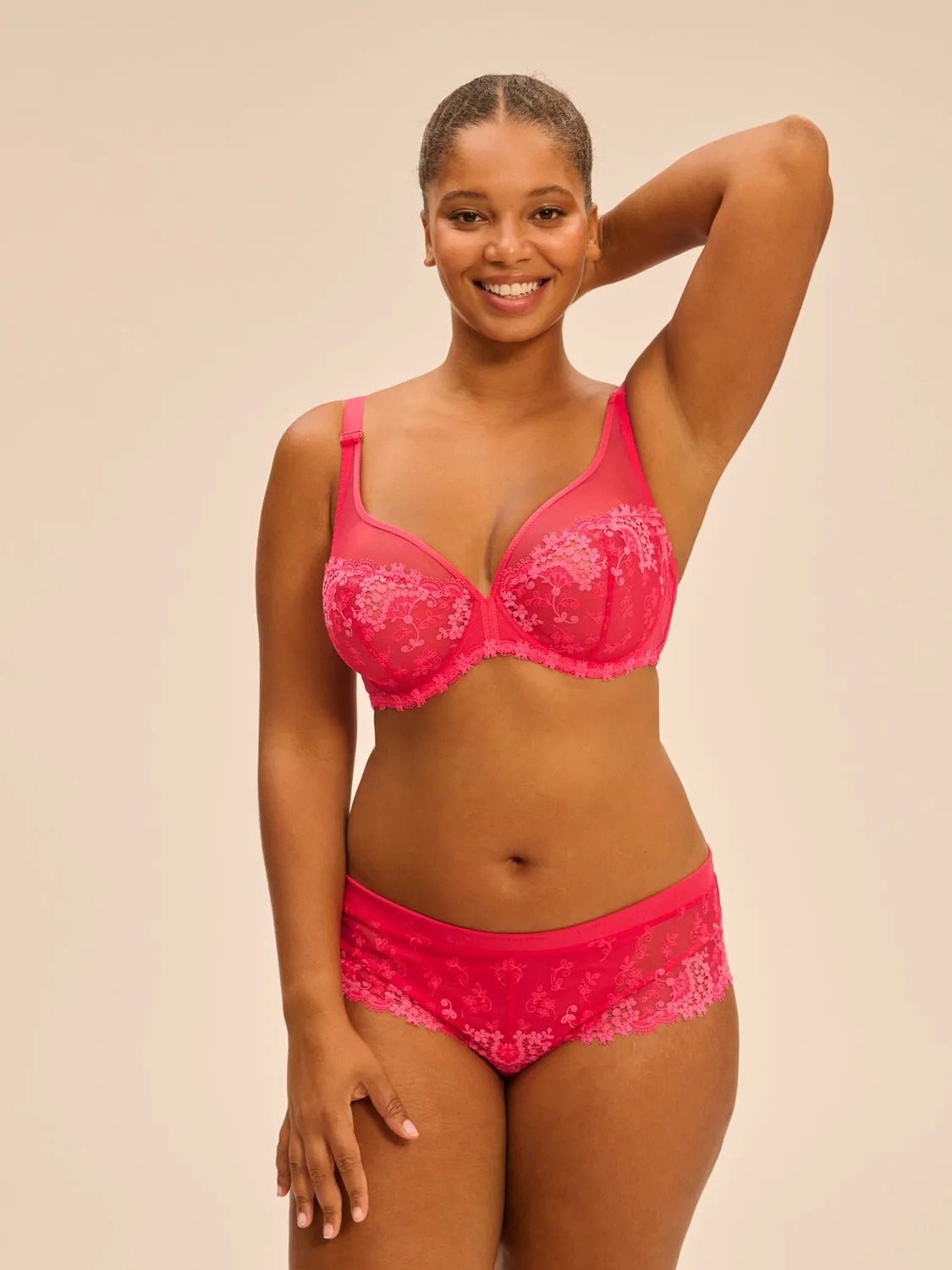 Wish Full Coverage Plunge - Fabulous Pink