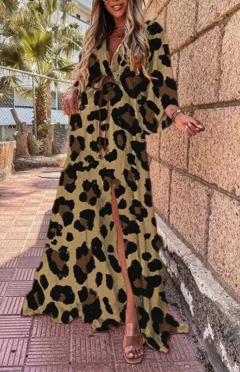 Womens Floral Chiffon Midi Dress