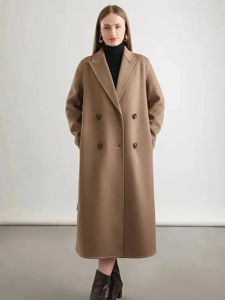 Women's Winter Wool Wrap Coat