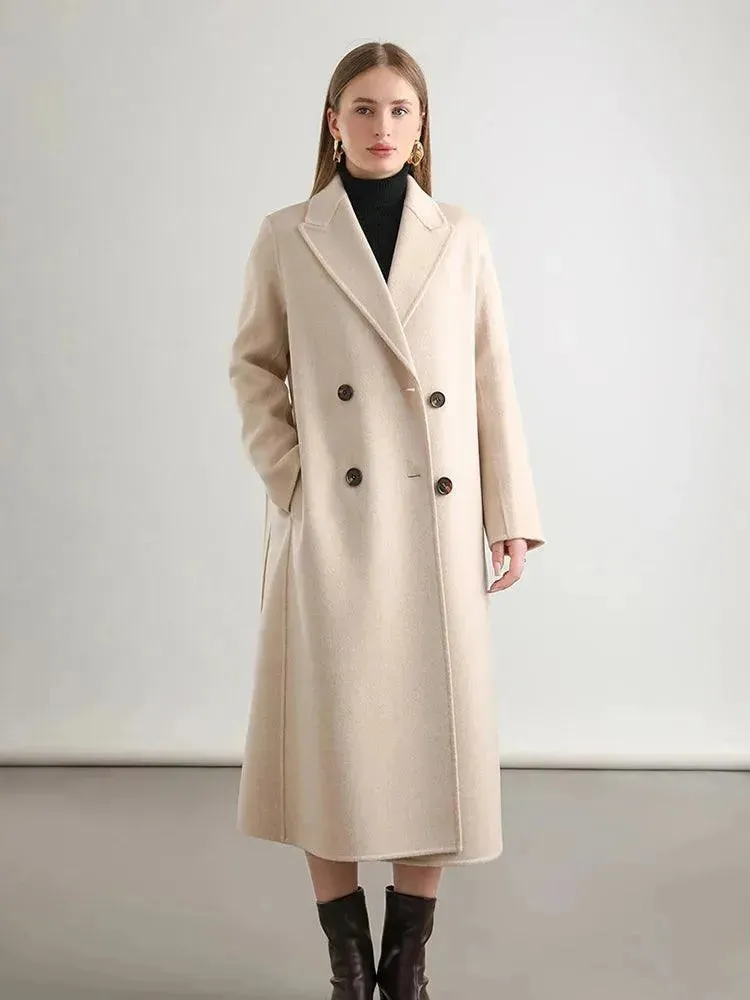 Women's Winter Wool Wrap Coat