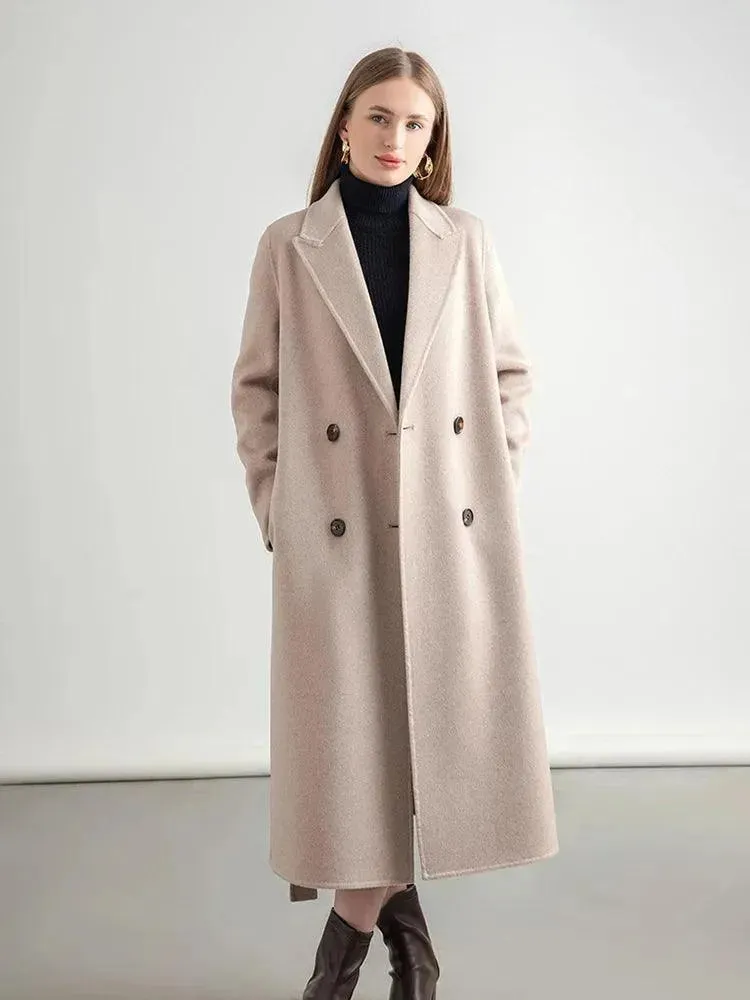 Women's Winter Wool Wrap Coat