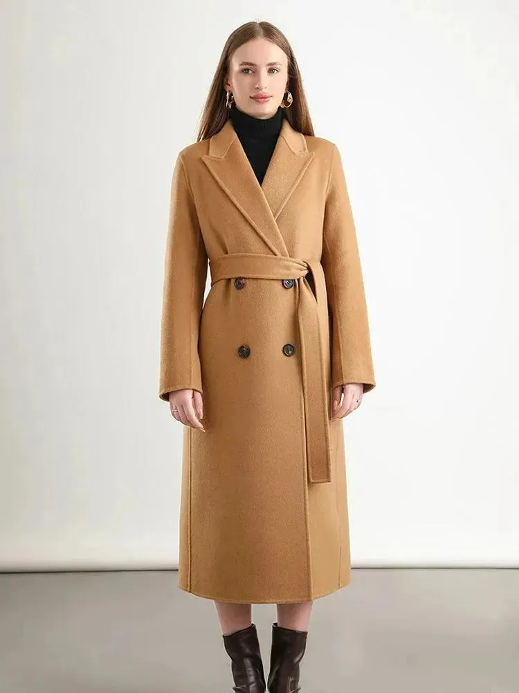 Women's Winter Wool Wrap Coat
