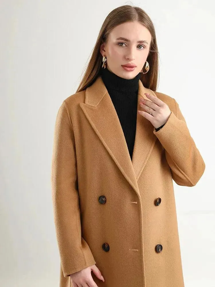 Women's Winter Wool Wrap Coat